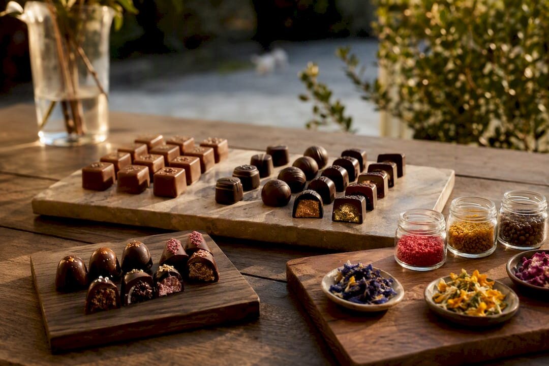 Un assortiment équilibré de chocolats à la fois classiques et originaux