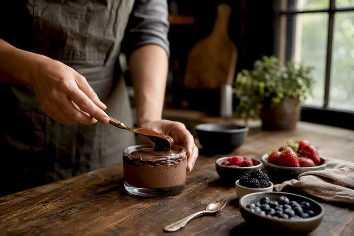pte à tartiner au chocolat pour le dessert : des idées rapides qui font leur effet