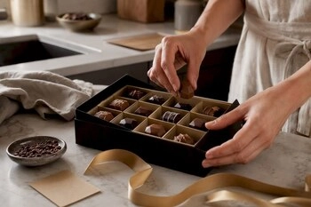 comment composer un coffret cadeau personnalisé de chocolats