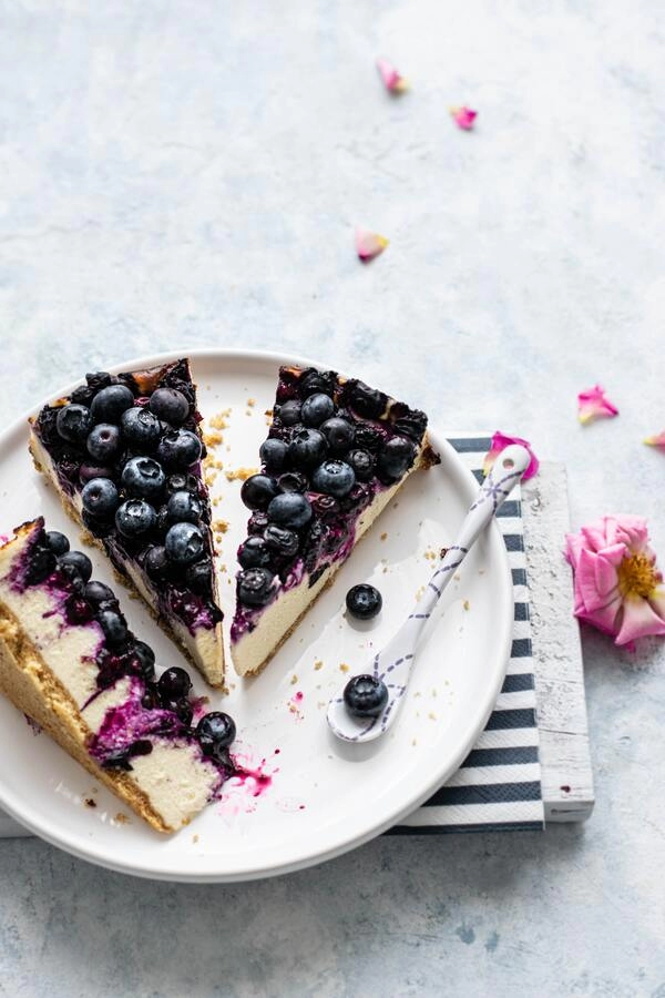un cheesecake parfaitement préparé