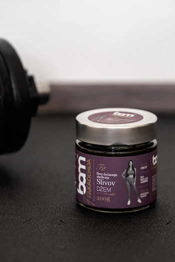 Confiture de prunes 100% fruits, sans sucre ajouté, 200 g