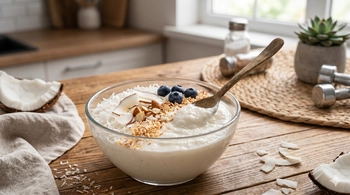 Pudding protéiné noix de coco, avec édulcorant