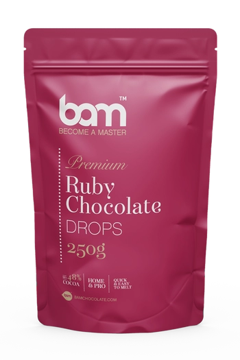 Gouttes de chocolat rubis, 250g
