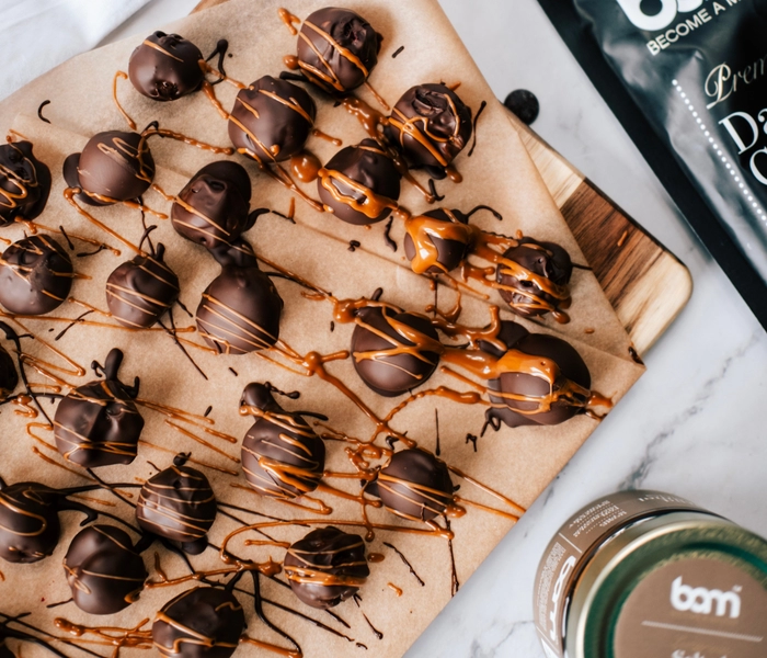 en-cas aux framboises et au chocolat noir