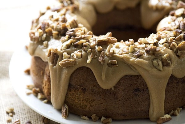 gteau marbré au caramel