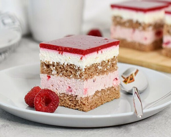 cubes de framboises