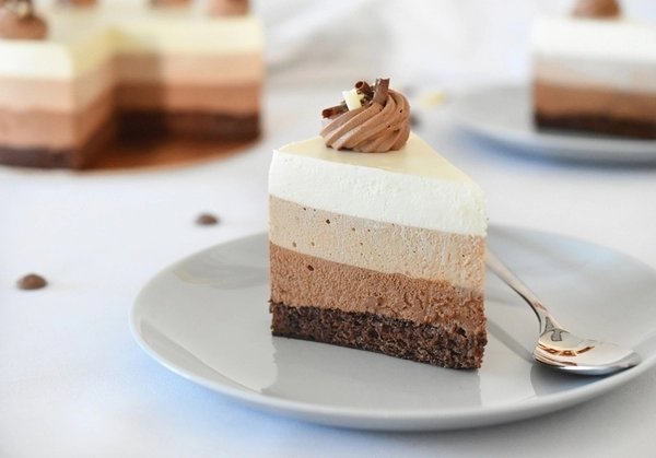 gteau aux trois chocolats
