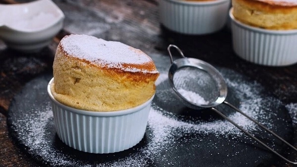 soufflé au chocolat avec du chocolat blanc bam