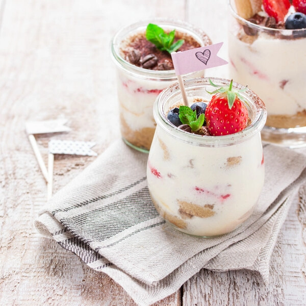 tiramisu aux myrtilles et au citron