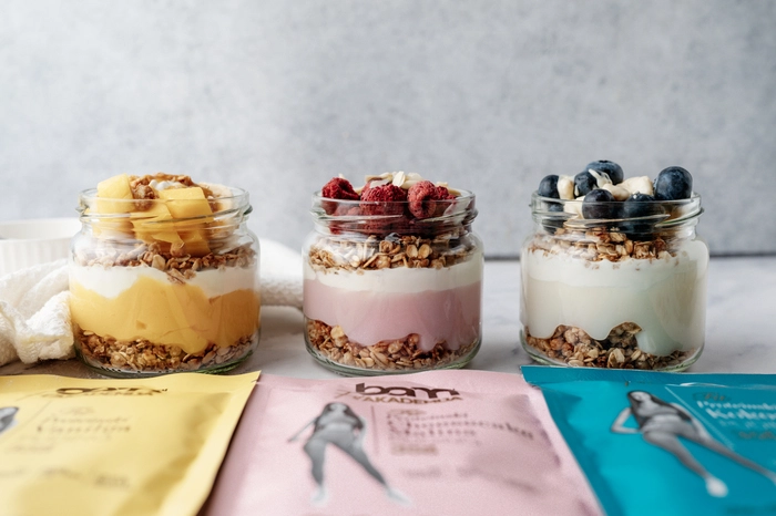 bol du matin avec les puddings protéinés bam