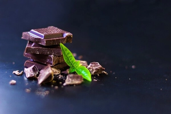gteau au chocolat et au basilic