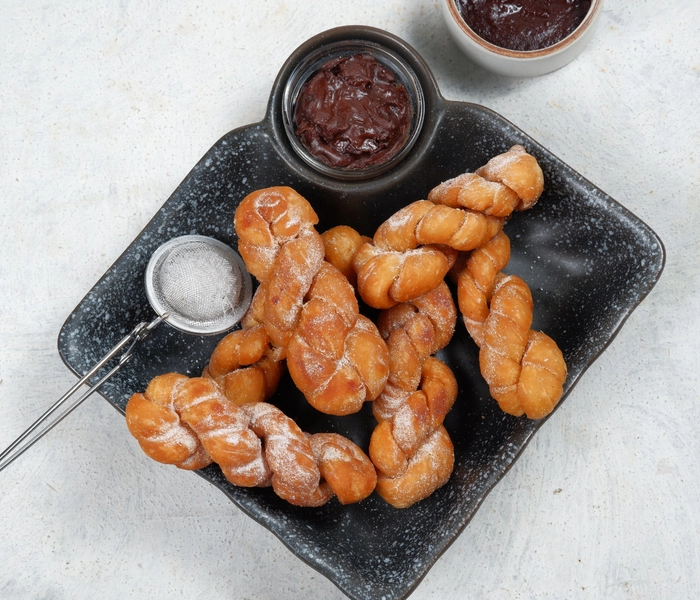 beignets de carnaval emballés