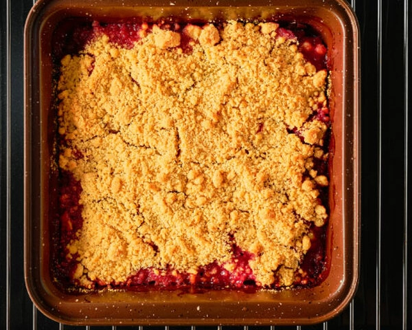 crumble aux pêches