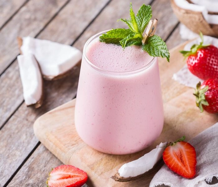 milkshake à la fraise fit