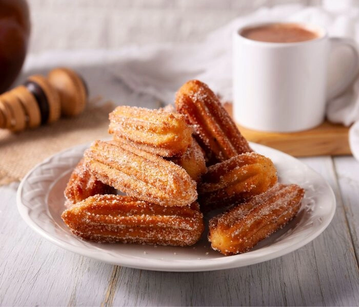 churros avec des paillettes de vanille bam