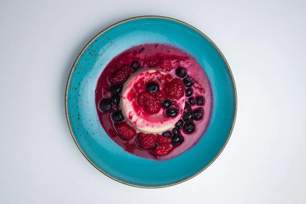 panna cotta aux framboises