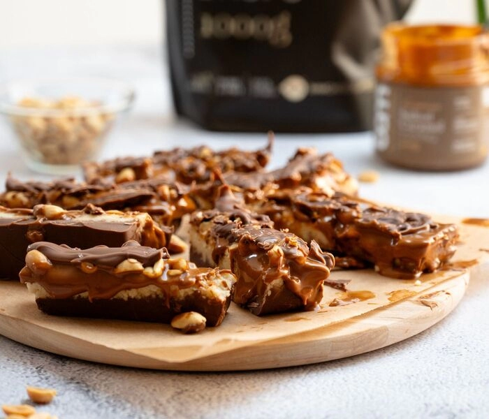 snickers maison - un dessert facile sans cuisson