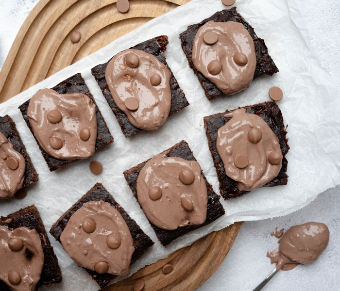 brownies au chocolat en forme