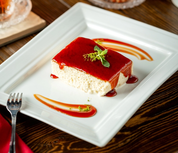 cheesecake à la confiture de fraises sans cuisson