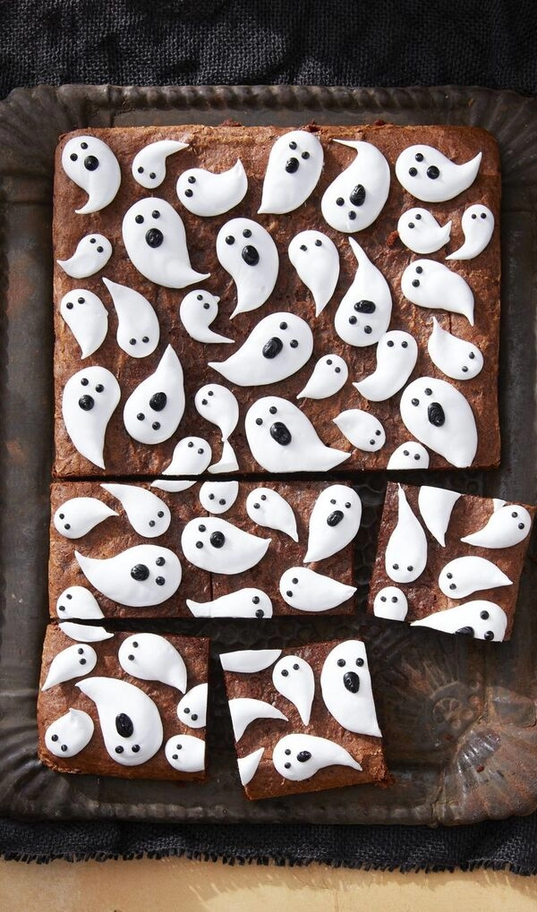 halloween avec des brownies au chocolat