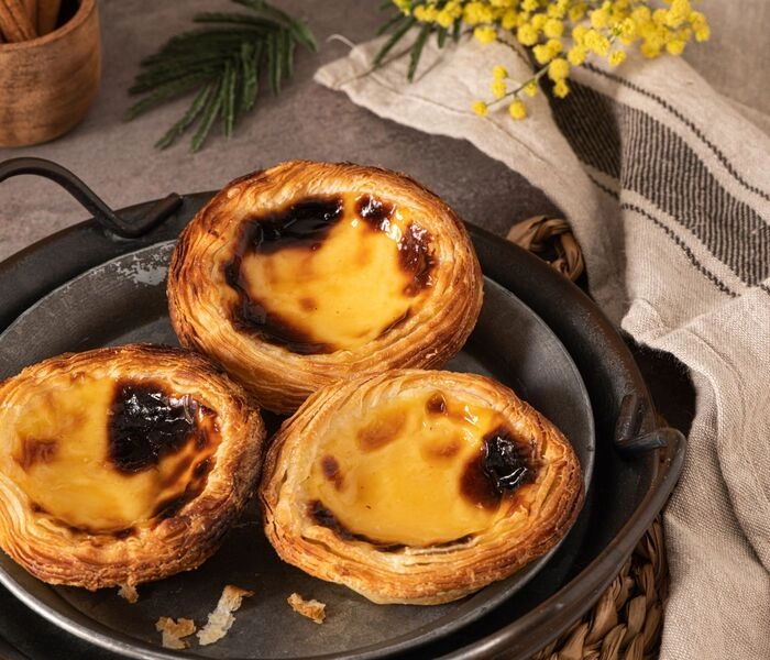pastel de nata avec crème à la vanille bam