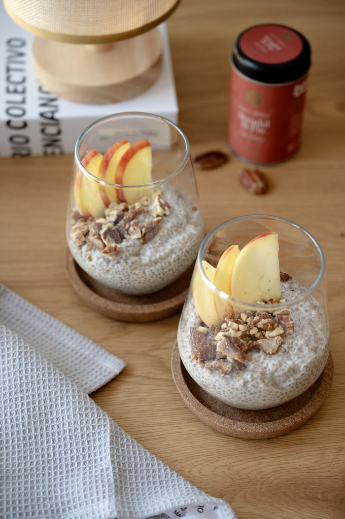 pouding aux pommes et au chia