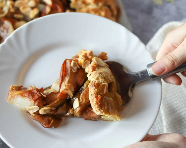 galleta au caramel salé et aux pommes