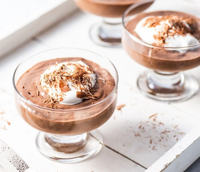 mousse au chocolat et à la banane