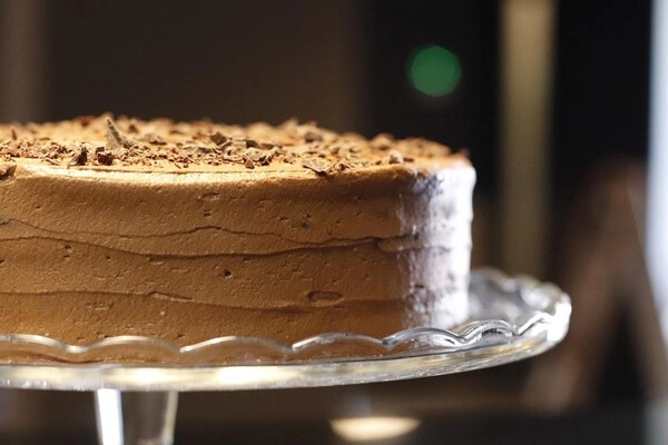 gteau glacé au chocolat et à la vanille