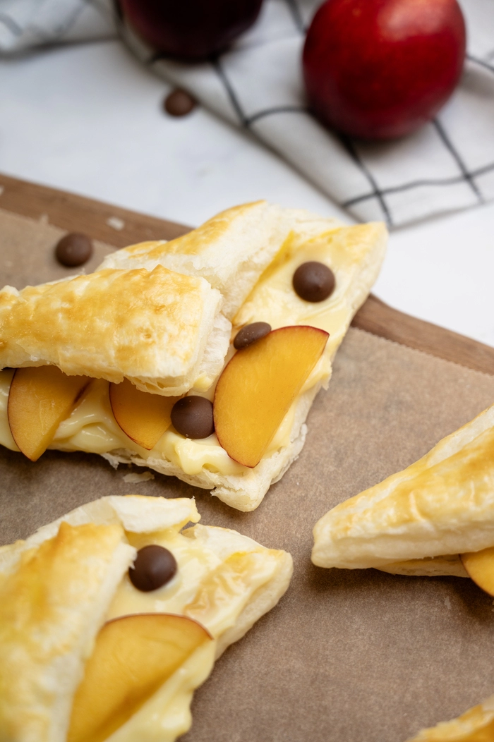 Petits gâteaux à la vanille aux nectarines